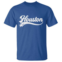 Retro Houston T Shirt Varsity Script Vintage Sports Jersey Style 80s 90s