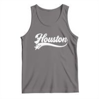 Retro Houston Tank Top Varsity Script Vintage Sports Jersey Style 80s 90s