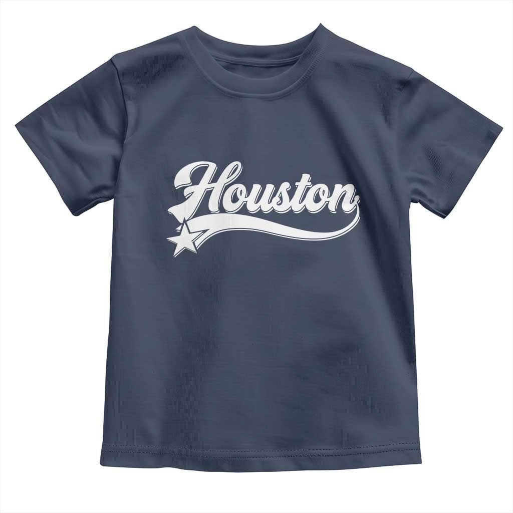 Retro Houston Toddler T Shirt Varsity Script Vintage Sports Jersey Style 80s 90s