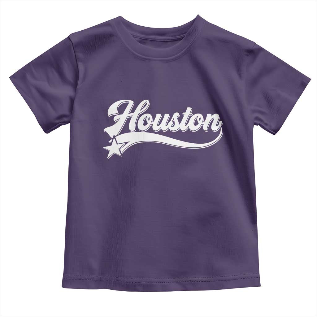 Retro Houston Toddler T Shirt Varsity Script Vintage Sports Jersey Style 80s 90s
