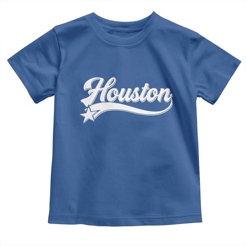 Retro Houston Toddler T Shirt Varsity Script Vintage Sports Jersey Style 80s 90s