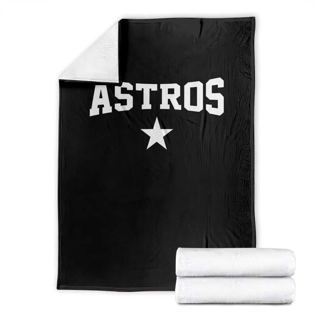 Vintage Astro Varsity Name Throw Blanket Retro Throwback Athletic Sports Style 80s 90s
