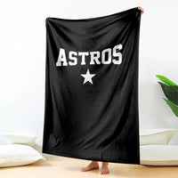 Vintage Astro Varsity Name Throw Blanket Retro Throwback Athletic Sports Style 80s 90s