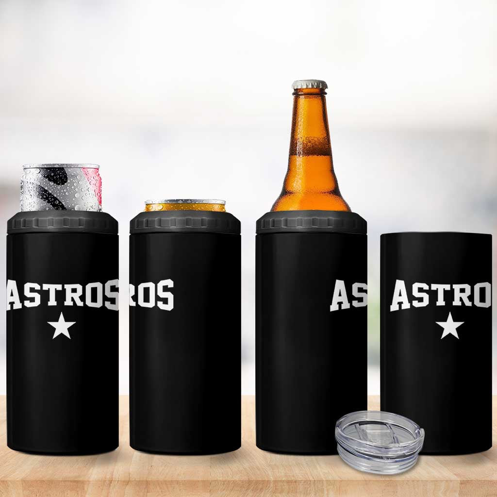 Vintage Astro Varsity Name 4 in 1 Can Cooler Tumbler Retro Throwback Athletic Sports Style 80s 90s