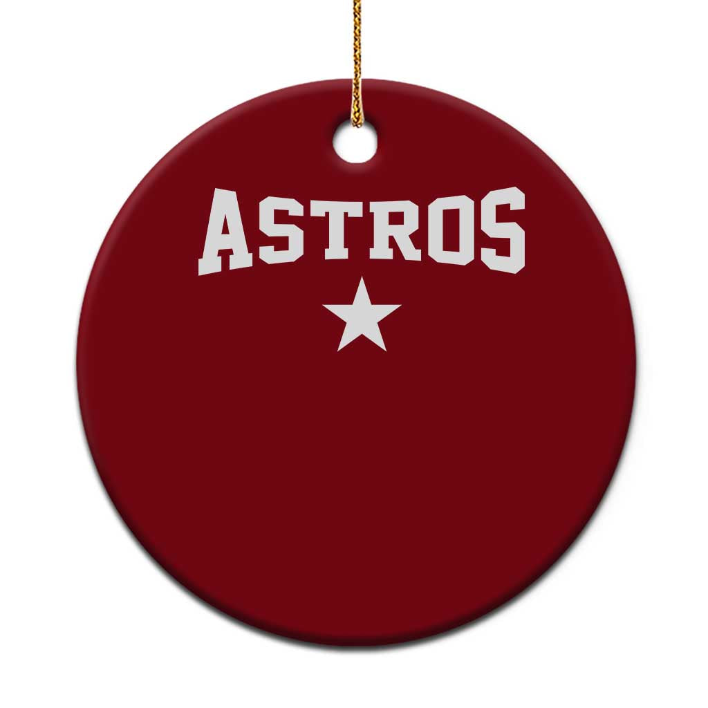Vintage Astro Varsity Name Ceramic Ornament Retro Throwback Athletic Sports Style 80s 90s