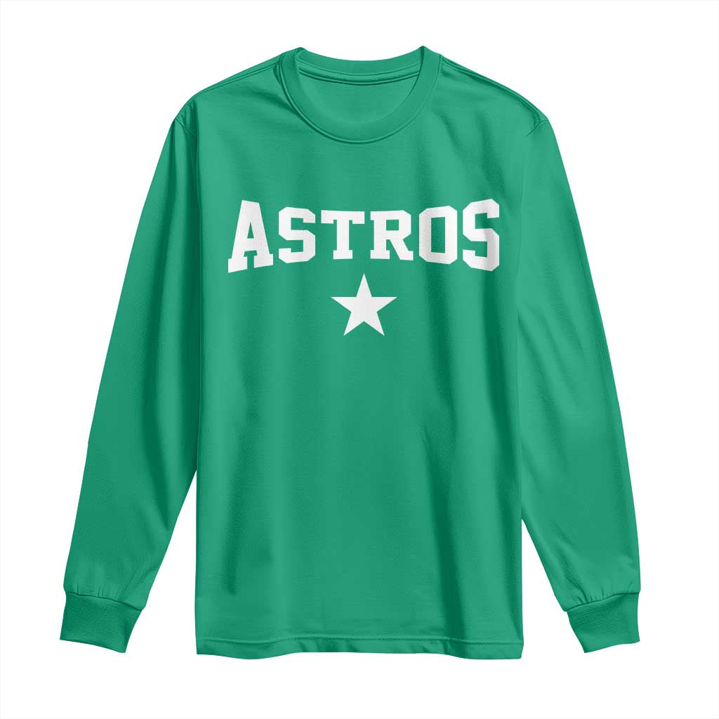 Vintage Astro Varsity Name Long Sleeve Shirt Retro Throwback Athletic Sports Style 80s 90s