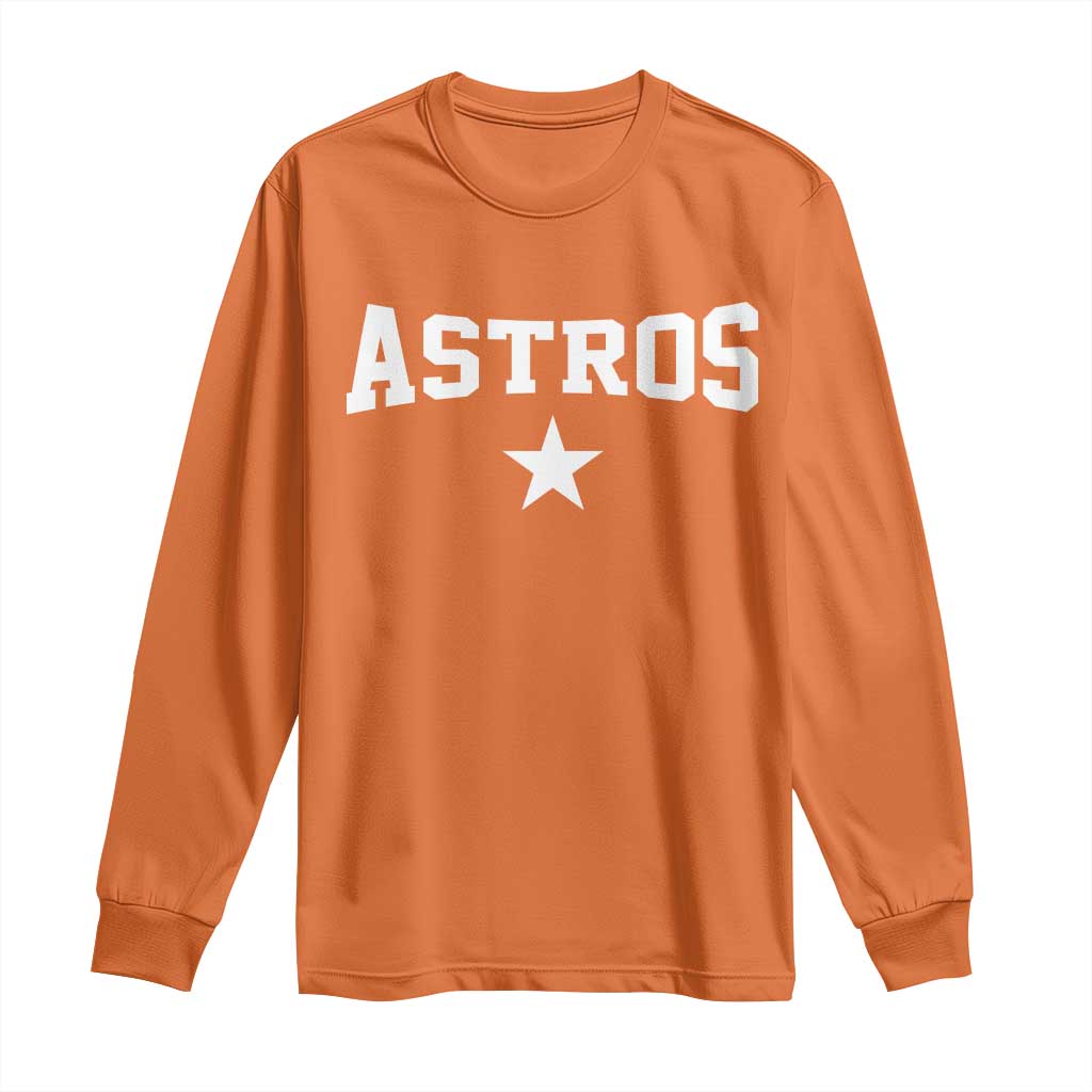 Vintage Astro Varsity Name Long Sleeve Shirt Retro Throwback Athletic Sports Style 80s 90s