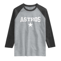 Vintage Astro Varsity Name Raglan Shirt Retro Throwback Athletic Sports Style 80s 90s