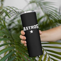 Vintage Astro Varsity Name Skinny Tumbler Retro Throwback Athletic Sports Style 80s 90s