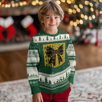 Pittsburgh Coquette Bow Ugly Christmas Sweater Retro Sports Style Pirate Skull