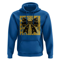 Pittsburgh Coquette Bow Hoodie Retro Sports Style Pirate Skull