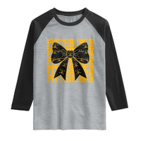 Pittsburgh Coquette Bow Raglan Shirt Retro Sports Style Pirate Skull