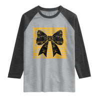 Pittsburgh Coquette Bow Raglan Shirt Retro Sports Style Pirate Skull