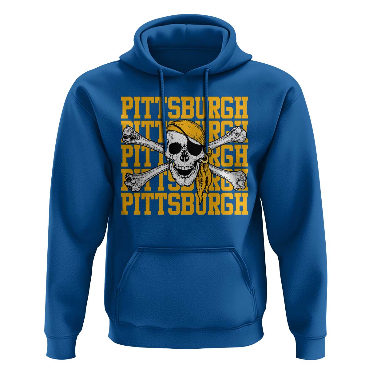 Pittsburgh Lovers Hoodie Retro Pennsylvania Steel City Pirate Skull