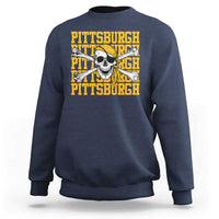 Pittsburgh Lovers Sweatshirt Retro Pennsylvania Steel City Pirate Skull
