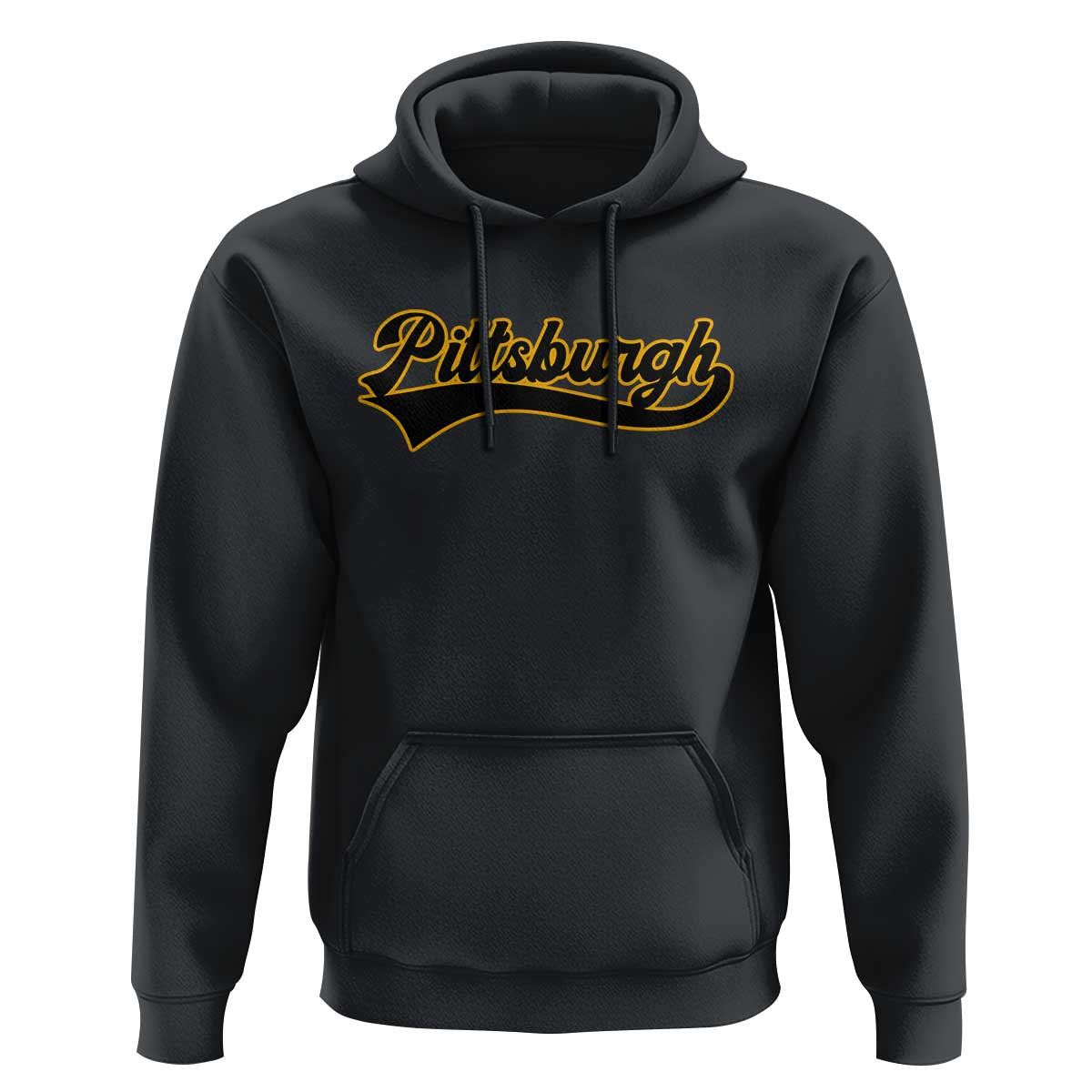 Vintage Pittsburgh Hoodie Varsity Script Retro Sports Jersey Style Baseball Fans