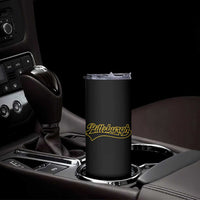 Vintage Pittsburgh Skinny Tumbler Varsity Script Retro Sports Jersey Style Baseball Fans