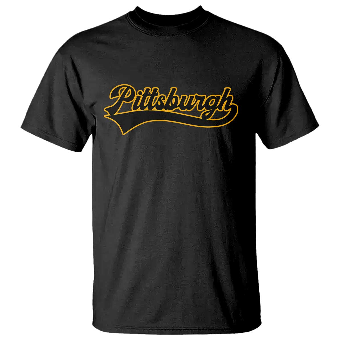 Vintage Pittsburgh T Shirt Varsity Script Retro Sports Jersey Style Baseball Fans