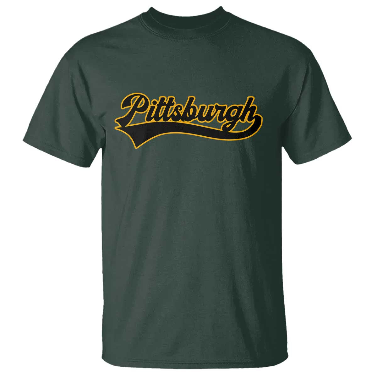 Vintage Pittsburgh T Shirt Varsity Script Retro Sports Jersey Style Baseball Fans