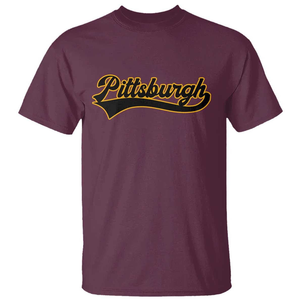 Vintage Pittsburgh T Shirt Varsity Script Retro Sports Jersey Style Baseball Fans
