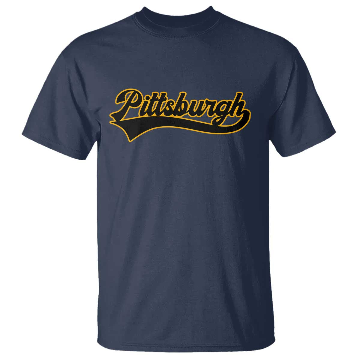 Vintage Pittsburgh T Shirt Varsity Script Retro Sports Jersey Style Baseball Fans