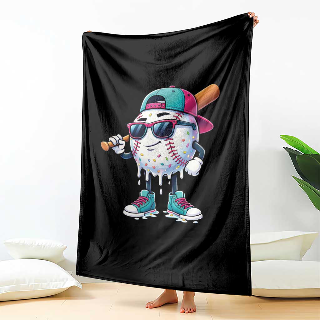 Baseball Life Style Throw Blanket Youth Drip Baseball Boys Kid