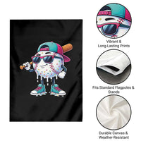 Baseball Life Style Garden Flag Youth Drip Baseball Boys Kid