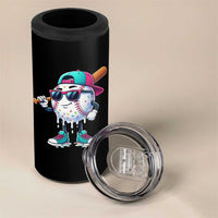 Baseball Life Style 4 in 1 Can Cooler Tumbler Youth Drip Baseball Boys Kid