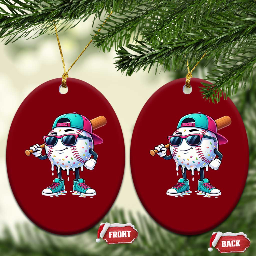 Baseball Life Style Ceramic Ornament Youth Drip Baseball Boys Kid
