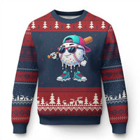 Baseball Life Style Ugly Christmas Sweater Youth Drip Baseball Boys Kid