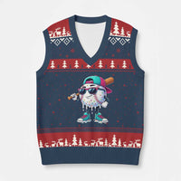 Baseball Life Style V-Neck Knit Sweater Vest Youth Drip Baseball Boys Kid