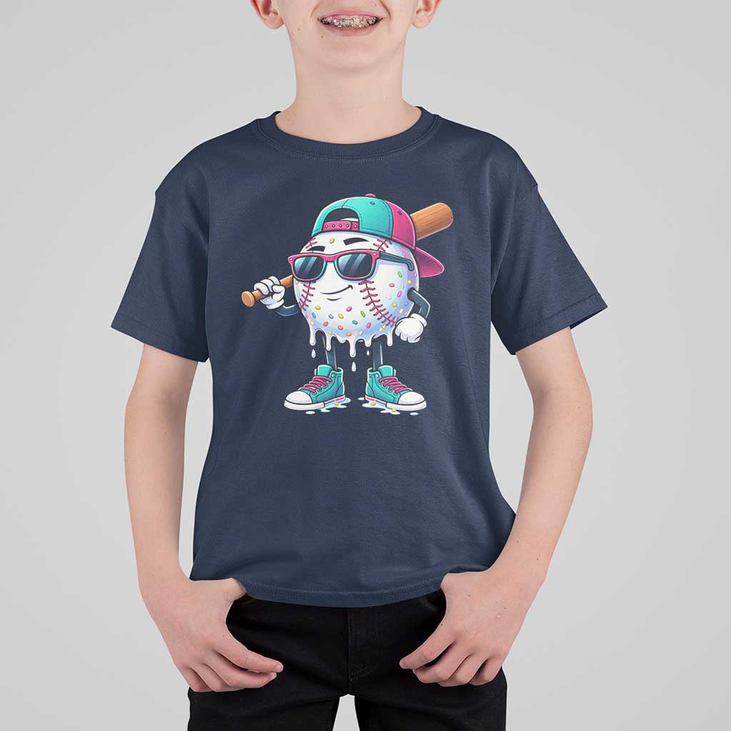 Baseball Life Style T Shirt For Kid Youth Drip Baseball Boys Kid