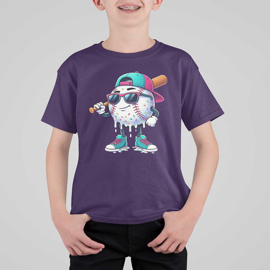 Baseball Life Style T Shirt For Kid Youth Drip Baseball Boys Kid