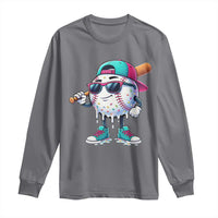 Baseball Life Style Long Sleeve Shirt Youth Drip Baseball Boys Kid