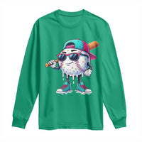Baseball Life Style Long Sleeve Shirt Youth Drip Baseball Boys Kid