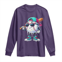 Baseball Life Style Long Sleeve Shirt Youth Drip Baseball Boys Kid