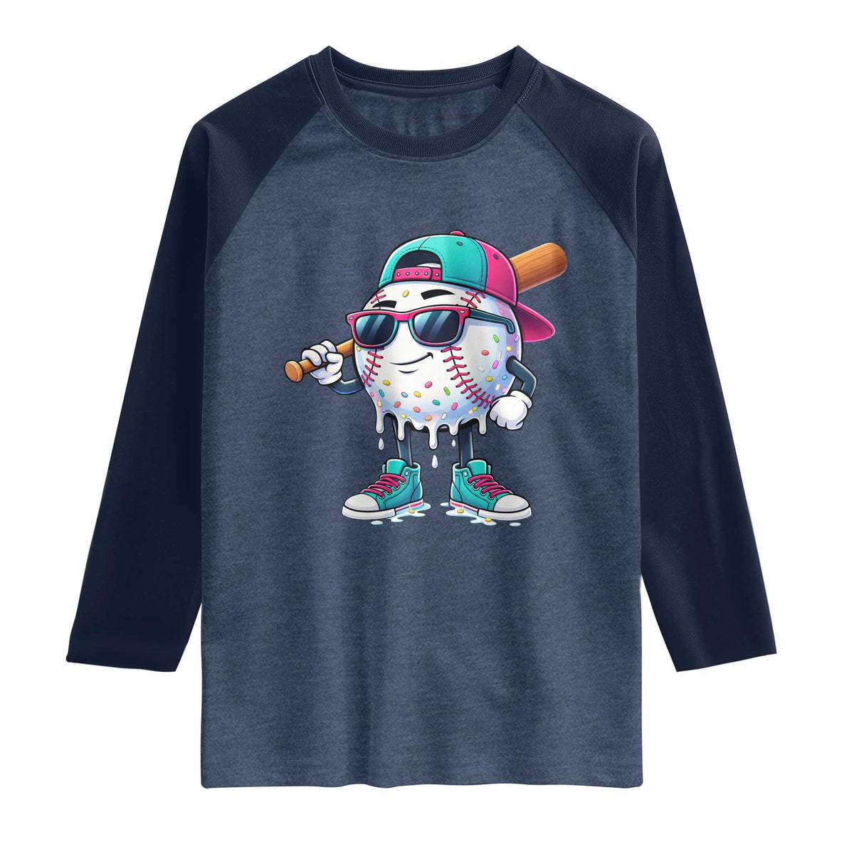 Baseball Life Style Raglan Shirt Youth Drip Baseball Boys Kid