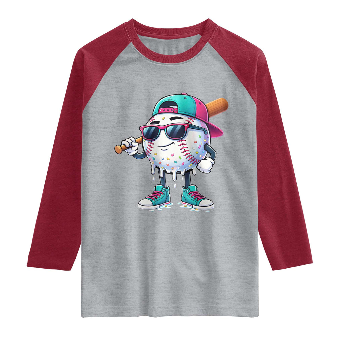 Baseball Life Style Raglan Shirt Youth Drip Baseball Boys Kid