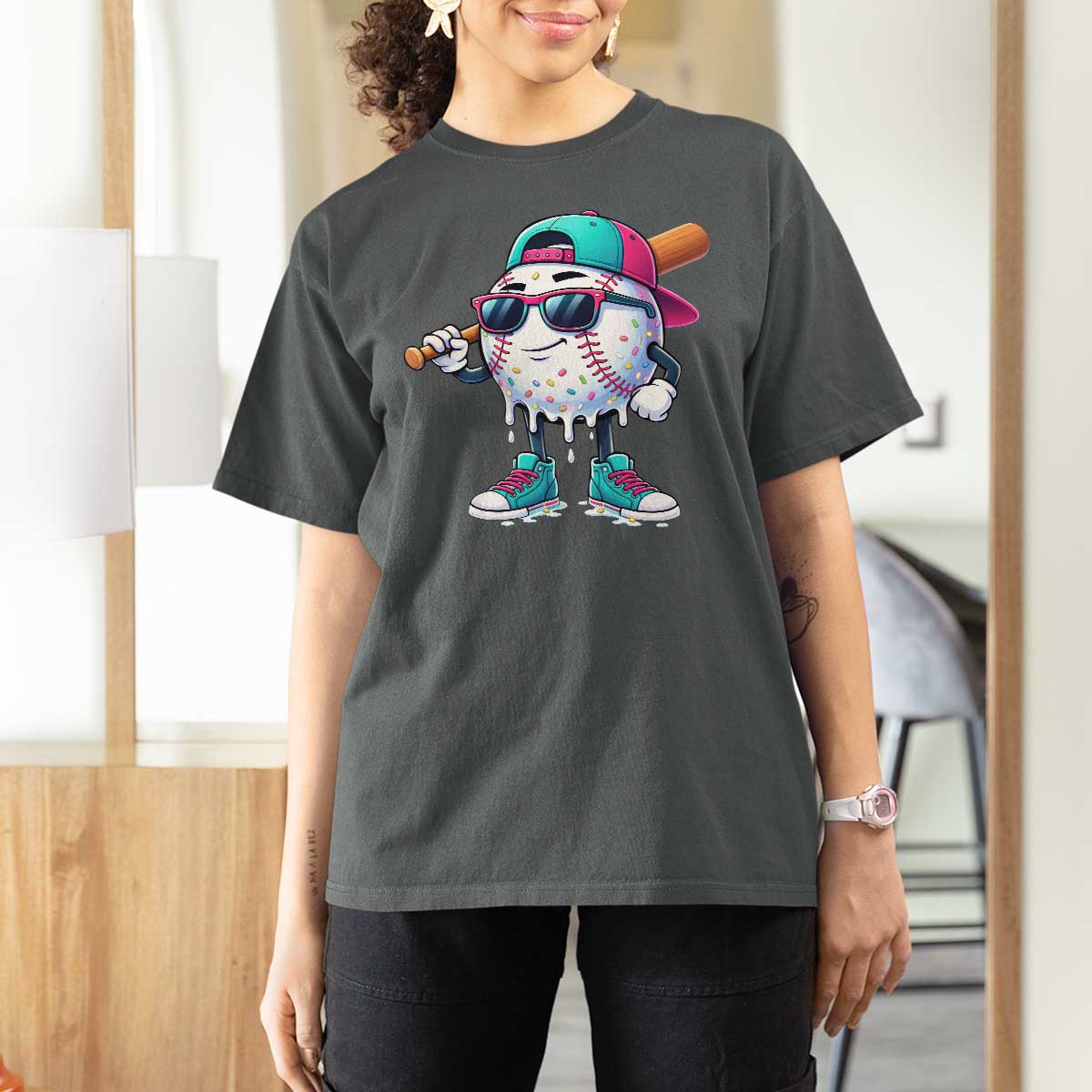 Baseball Life Style T Shirt For Women Youth Drip Baseball Boys Kid