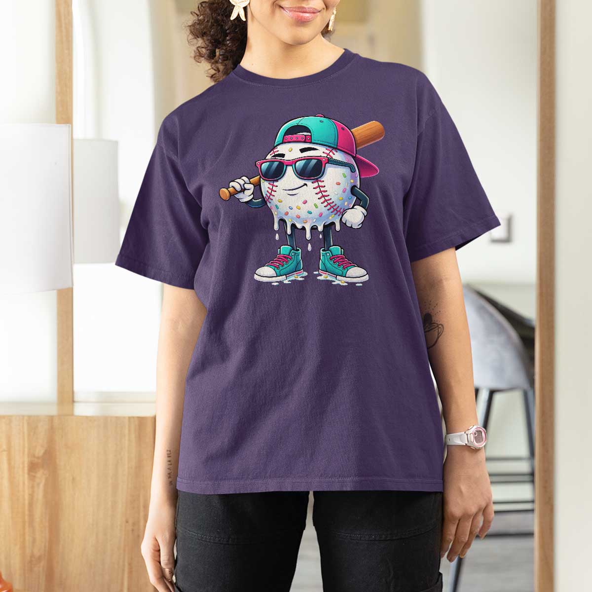 Baseball Life Style T Shirt For Women Youth Drip Baseball Boys Kid