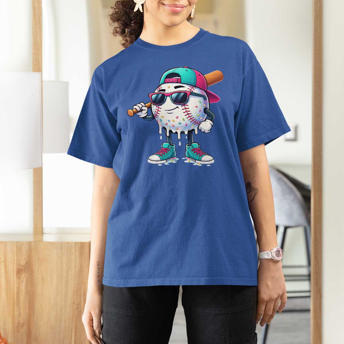 Baseball Life Style T Shirt For Women Youth Drip Baseball Boys Kid
