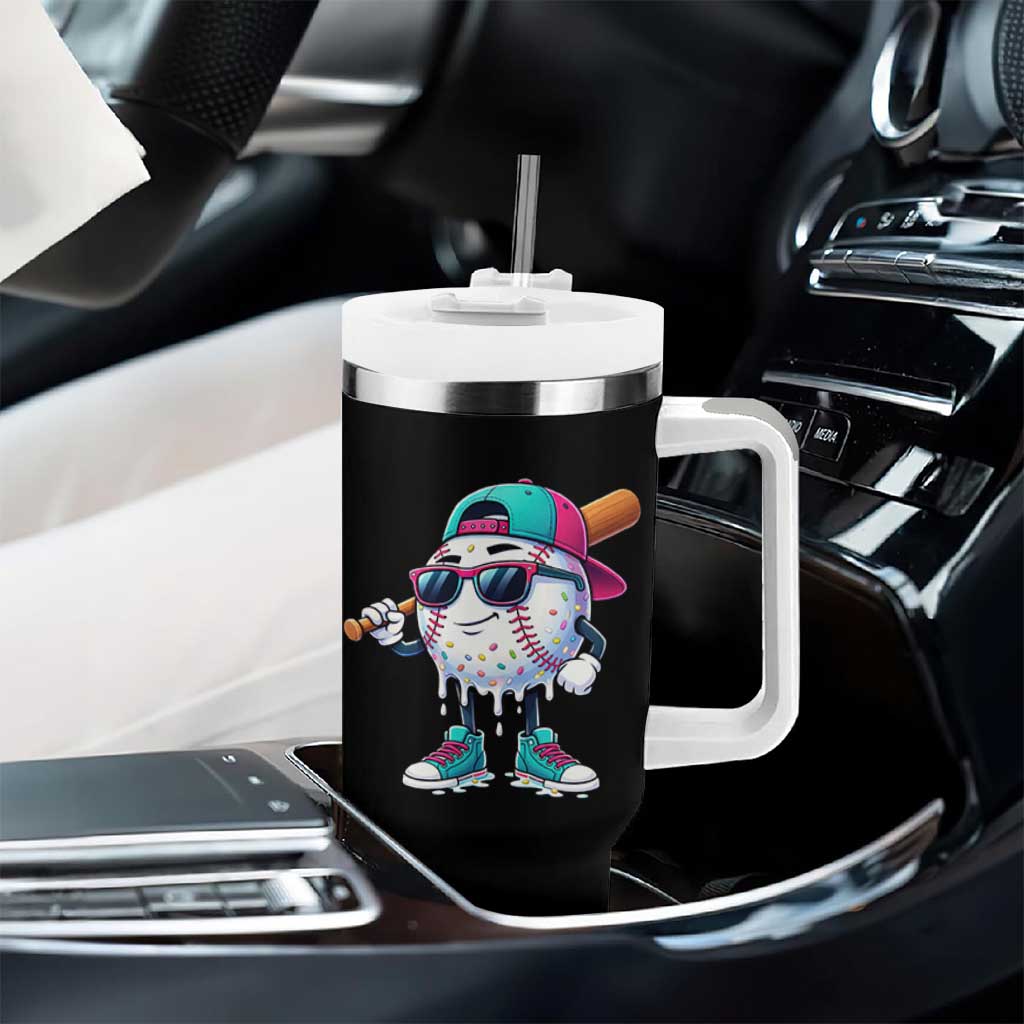 Baseball Life Style Tumbler With Handle Youth Drip Baseball Boys Kid