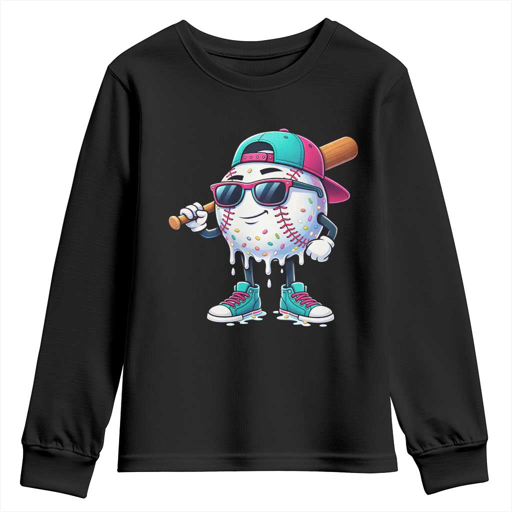 Baseball Life Style Youth Sweatshirt Youth Drip Baseball Boys Kid
