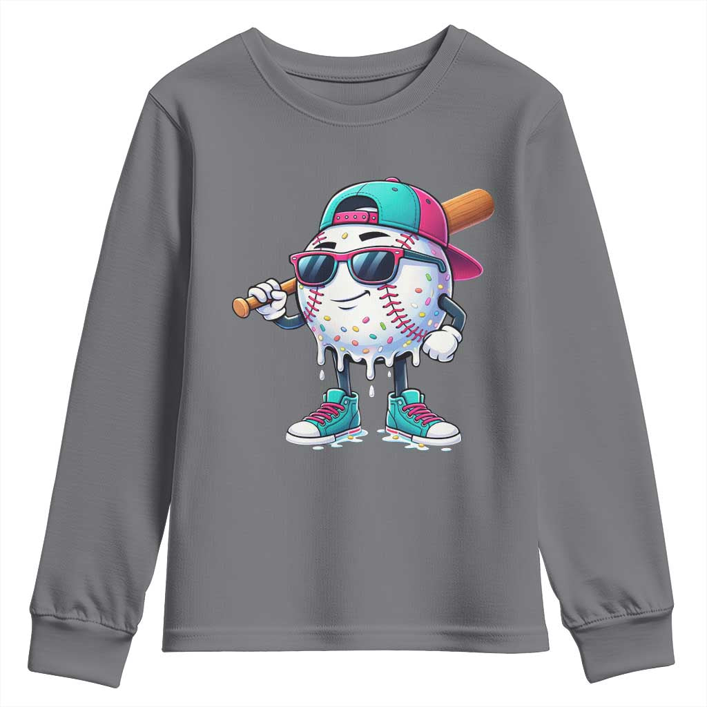 Baseball Life Style Youth Sweatshirt Youth Drip Baseball Boys Kid