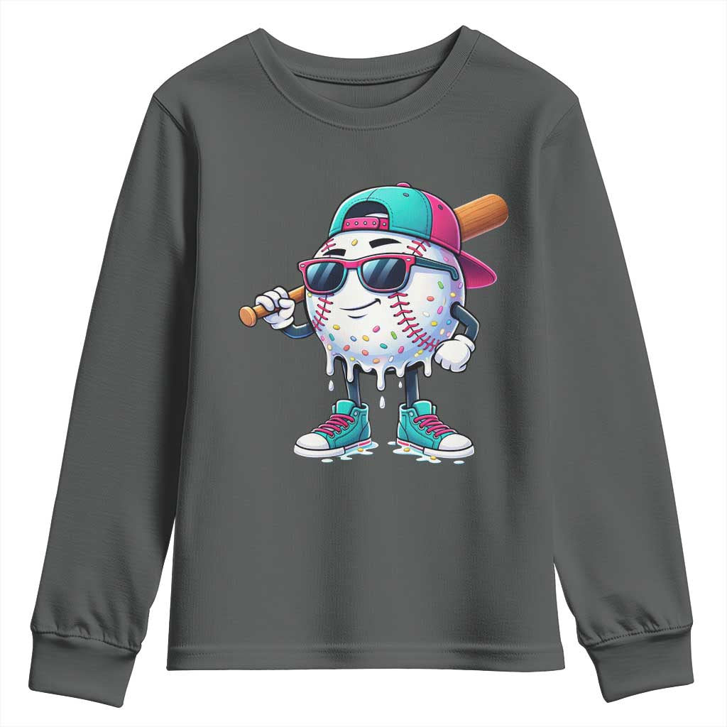 Baseball Life Style Youth Sweatshirt Youth Drip Baseball Boys Kid
