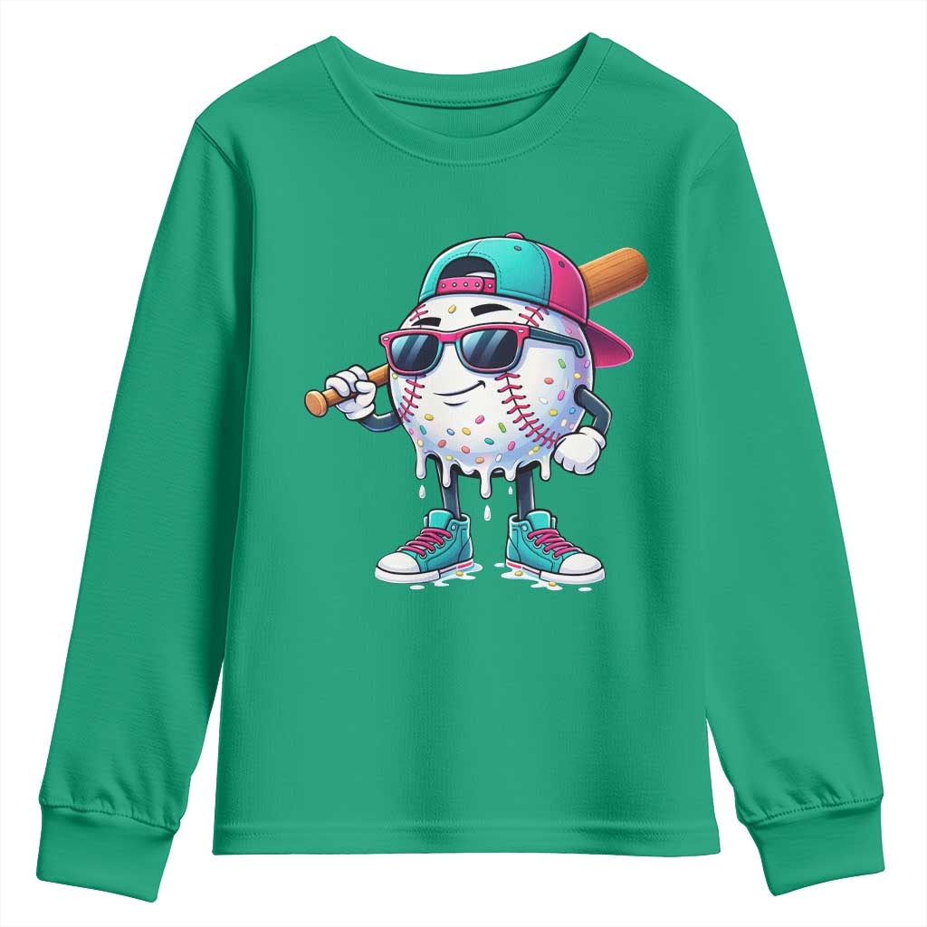 Baseball Life Style Youth Sweatshirt Youth Drip Baseball Boys Kid