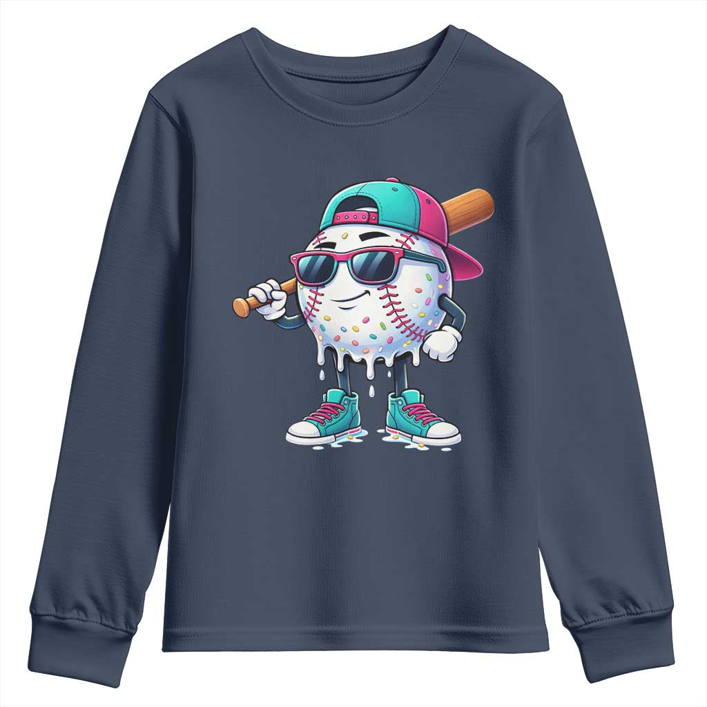 Baseball Life Style Youth Sweatshirt Youth Drip Baseball Boys Kid