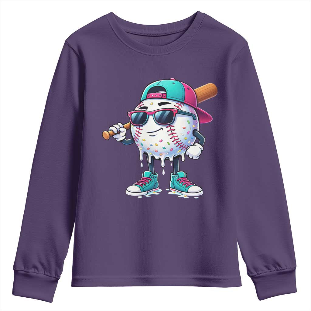 Baseball Life Style Youth Sweatshirt Youth Drip Baseball Boys Kid