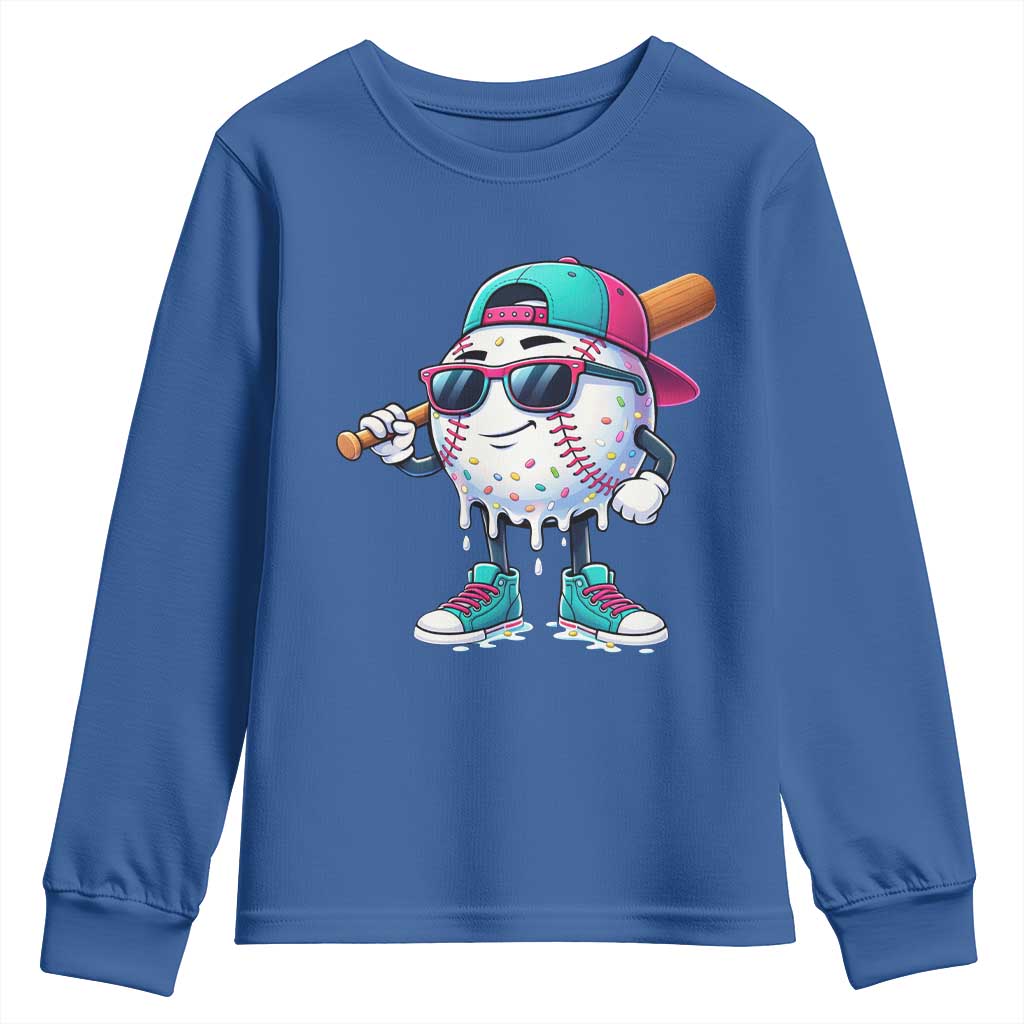Baseball Life Style Youth Sweatshirt Youth Drip Baseball Boys Kid