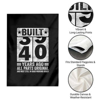 40th Birthday Garden Flag Built 40 Years Ago All Parts Original Gifts